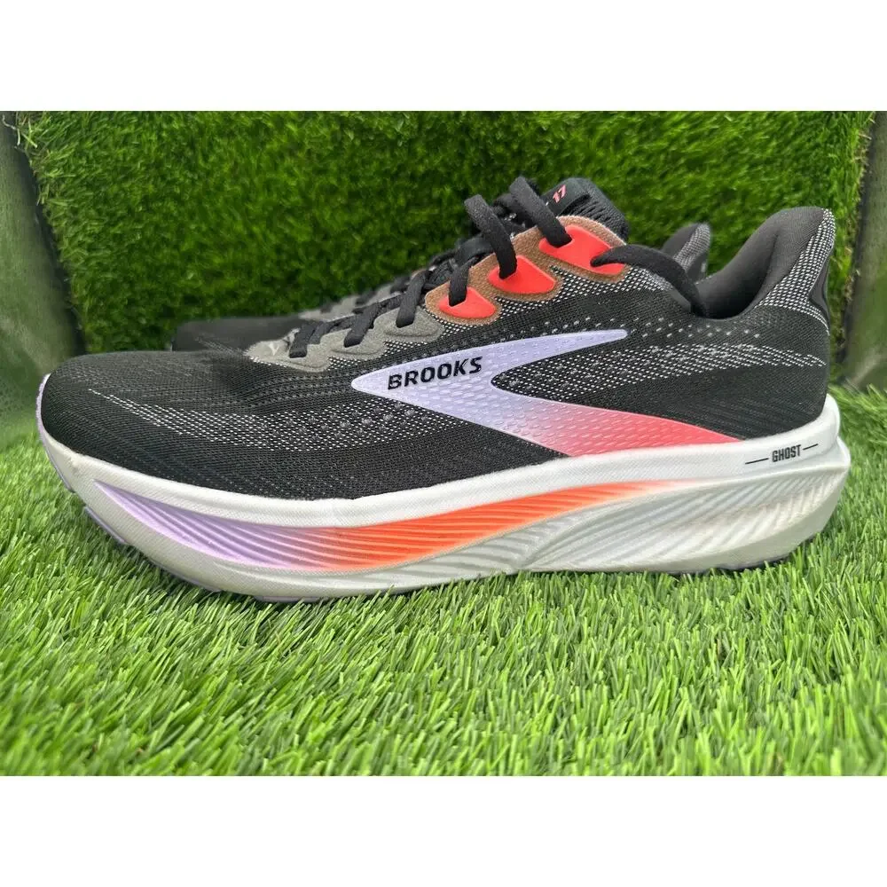 Brooks Ghost 17 1204311B080 Athletic Sneaker Women's 12B Black Mesh Gym Training
